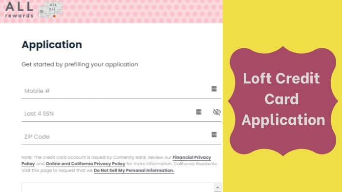 Loft-Credit-Card-Application